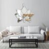Lotus Flower Irregular Shape Minimalism Mirror