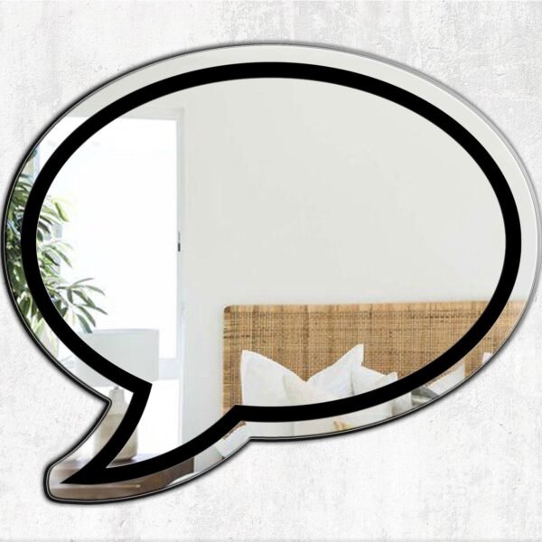 Blank or Empty Speech Bubble / Speech Balloon Mirror