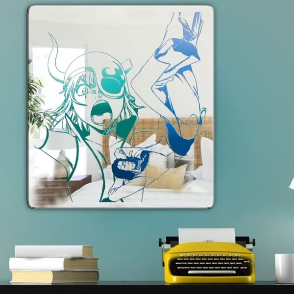Bleach Starrk and Lilynette Color Irregular Mirror