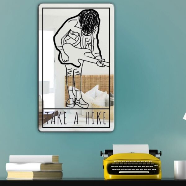 "Mirror featuring a design inspired by Mt. Eddy's Kevin Judd"