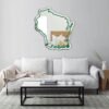 "Mirror featuring the word 'Tennessee' in a stylish font on a white background"