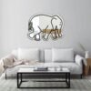 Mirror featuring an elephant design for home decor