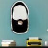 Wall-mounted mirror featuring a design inspired by James Harden