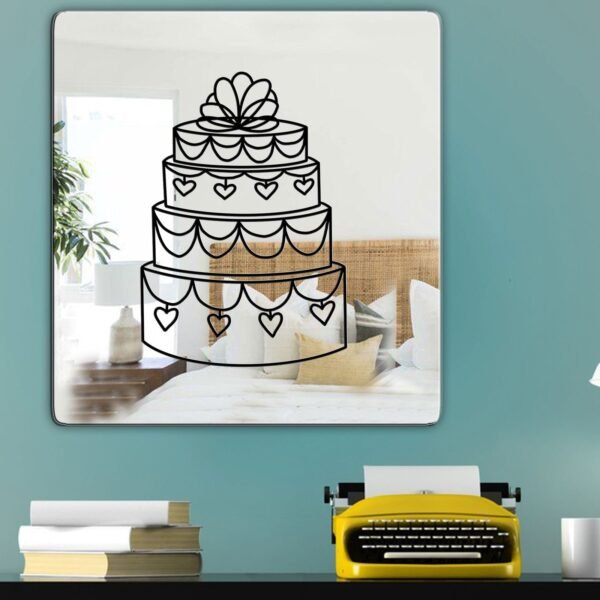 Wedding Cake Digital Artwork Mirror