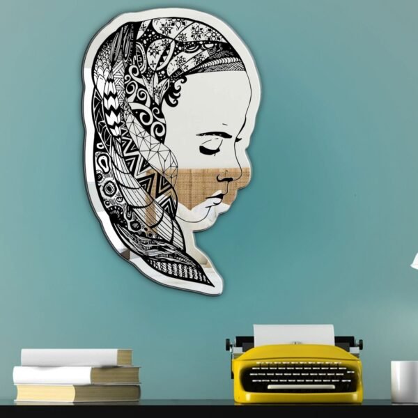 Mirror featuring the phrase 'Oh My Beautiful Daughter' with an elegant design