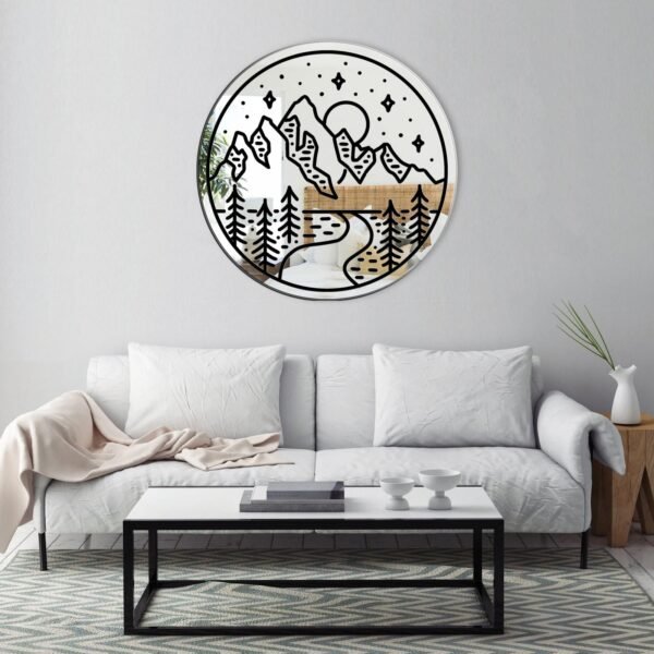 Stylish ART - mountains (print) Mirror