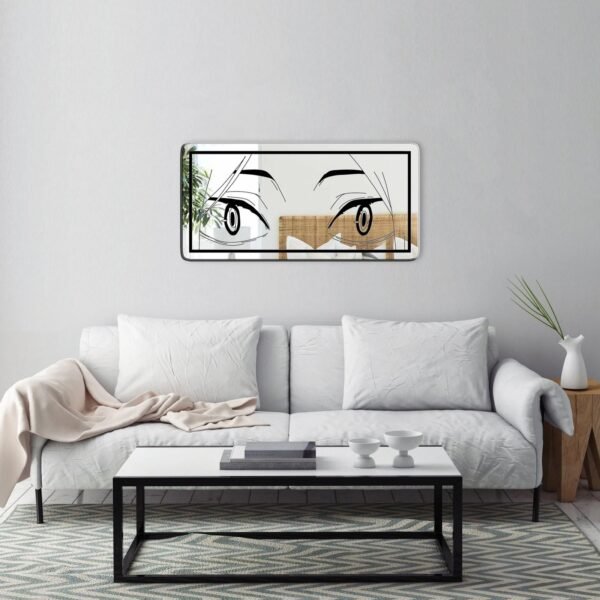 Mirror featuring a design of Kenma Kozume from Haikyuu