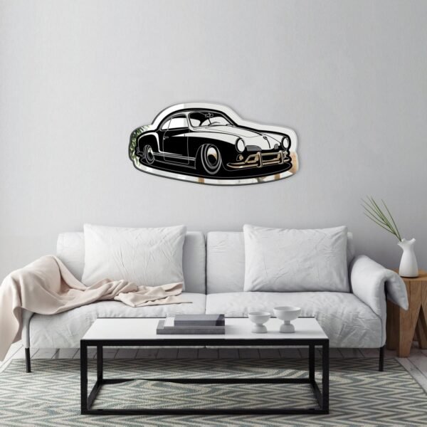 Karmann Ghia City Mirror - Custom Acrylic Mirror Featuring Karmann Ghia Design