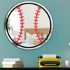 Baseball Mirror - Custom Acrylic Mirror Featuring Baseball Design