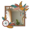 Irregular Mirror with Boho frame