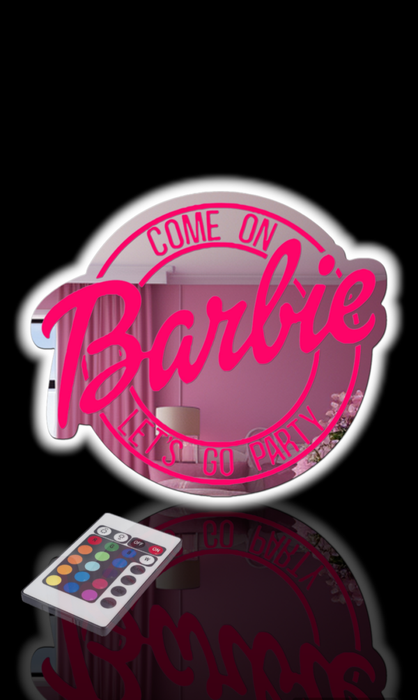 Barbie RGB light disc Mirror | LED CD mirror