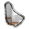 Barbados Minimalistic Country Outline Mirror