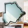 Botswana Minimalistic Country Outline Mirror