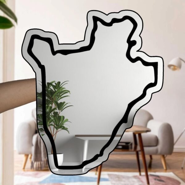 Burundi Uburundi Minimalistic Country Outline Mirror