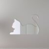 Cat Laying Down Mirror Sign