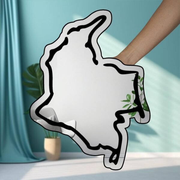 Colombia Minimalistic Country Outline Mirror