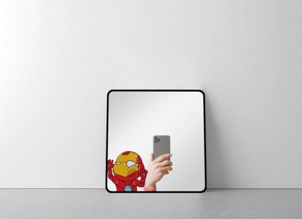 Iron Man Peeking Mirror