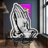 Drake Praying Hands Logo Mirror