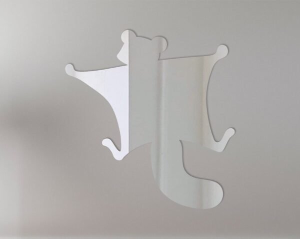 Flying Squirrel Mirror Sign