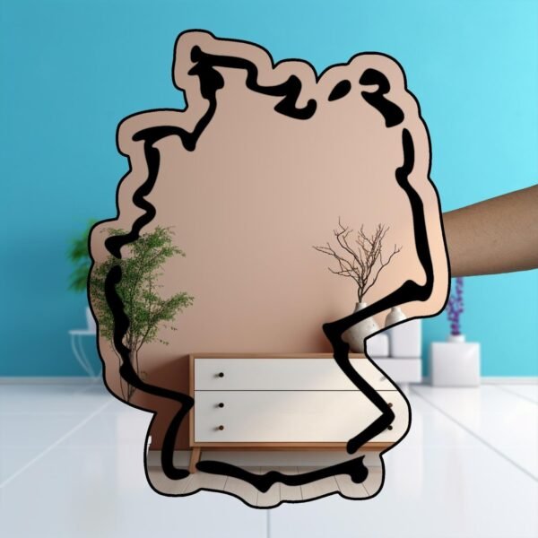 Germany Deutschland Minimalistic Country Outline Mirror