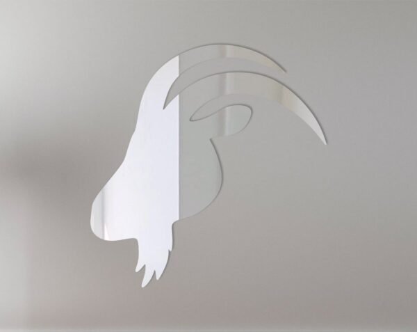 Goat Head Mirror Sign