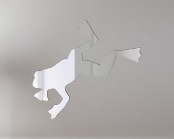 Jumping Frog Mirror Sign