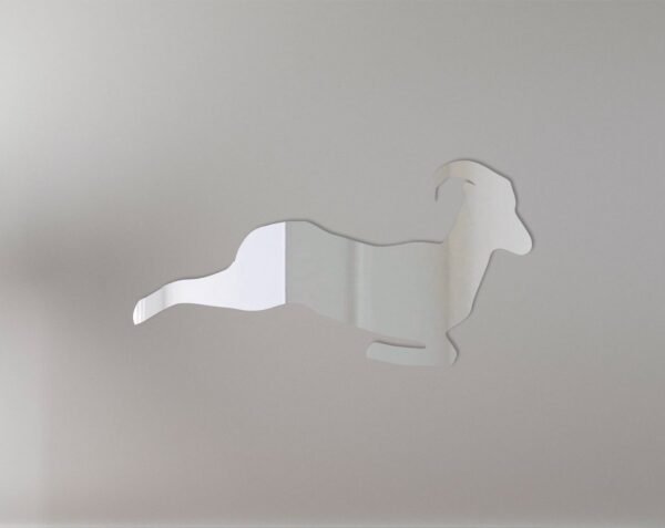 Jumping Ram Mirror Sign