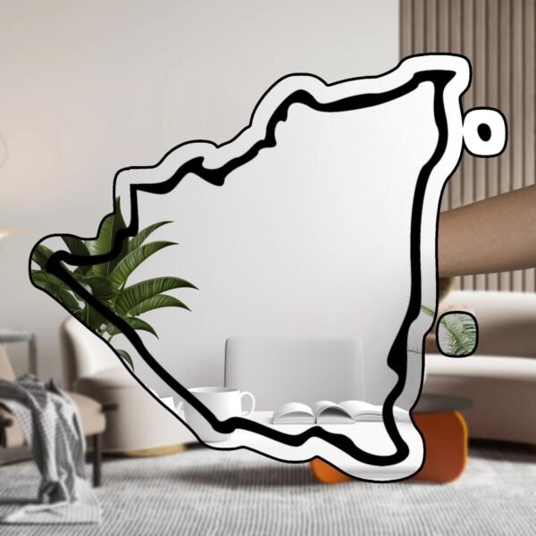 Nicaragua Minimalistic Country Outline Mirror