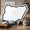 Nigeria Nijeriya Minimalistic Country Outline Mirror