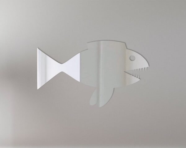 Piranha Mirror Sign