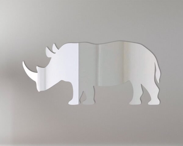 Rhinoceros Mirror Sign