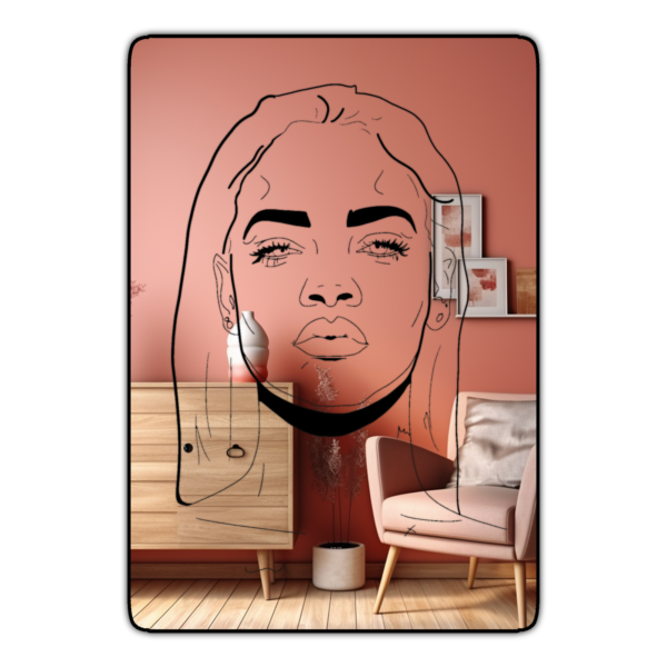 Rihanna Line Art Mirror