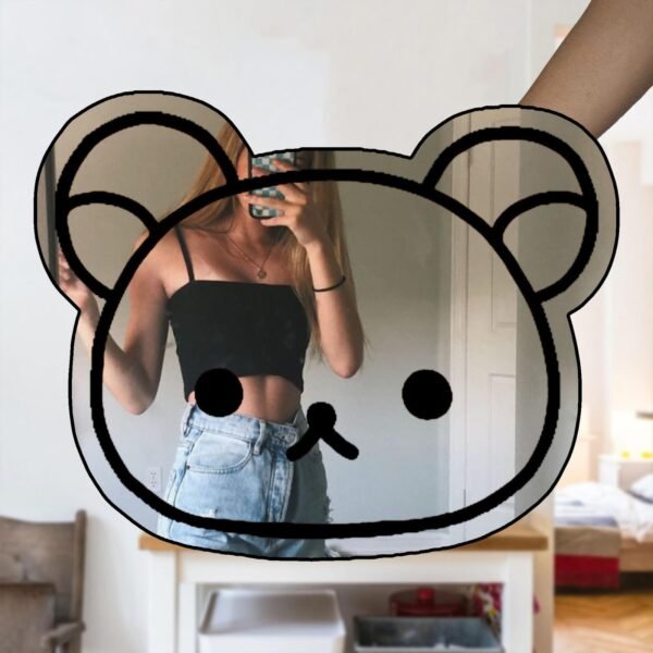 Rilakkuma cute bear head Mirror