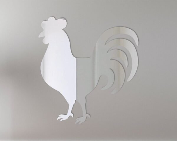 Rooster Mirror Sign