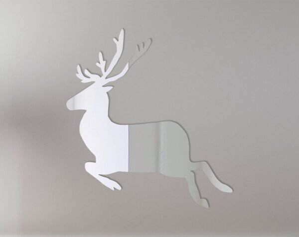 Running Buck Mirror Sign