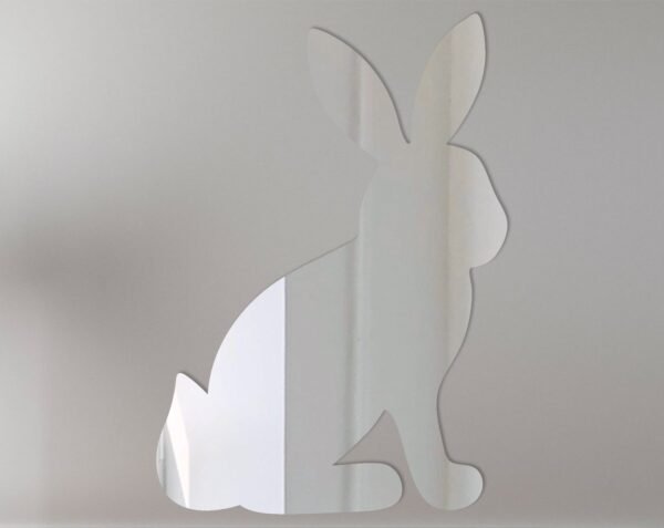 Sitting Bunny Mirror Sign