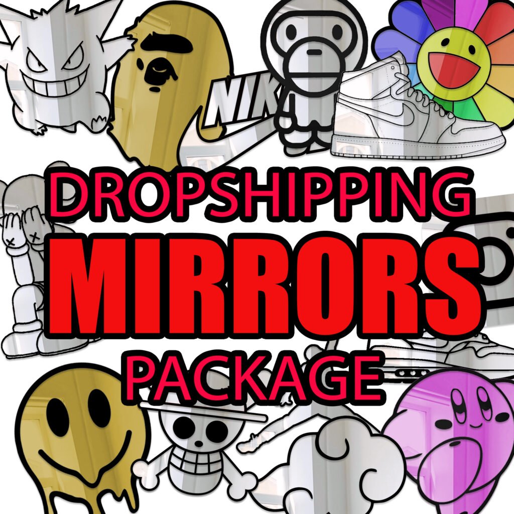 Dropshipping custom acrylic mirrors package – ready for shipping

