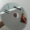 A vibrant round mirror with the 'Blond' logo and Frank Ocean artwork