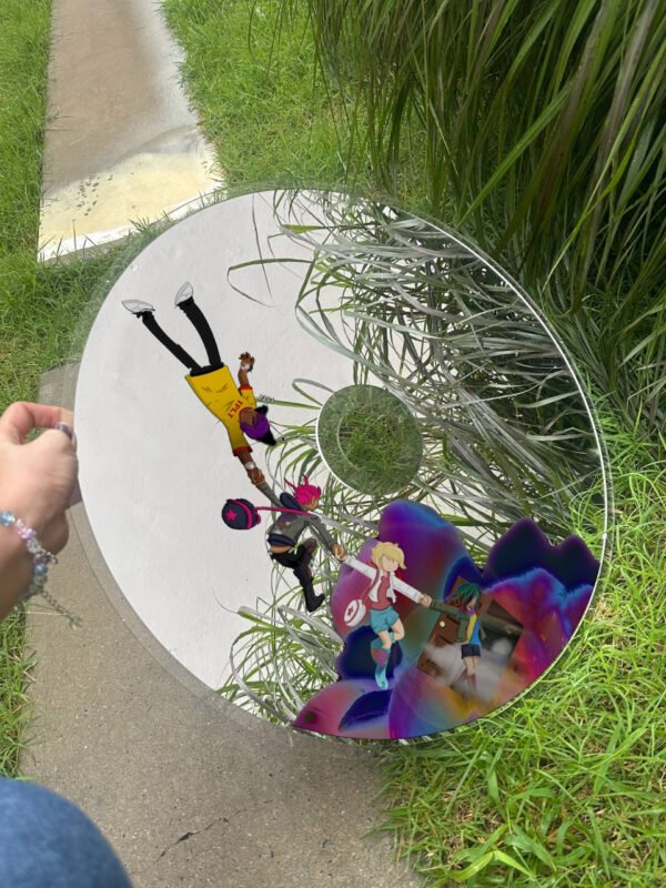 Modern CD mirror with Lil Uzi Vert’s The Perfect Luv Tape album art, designed with a clear acrylic backing.