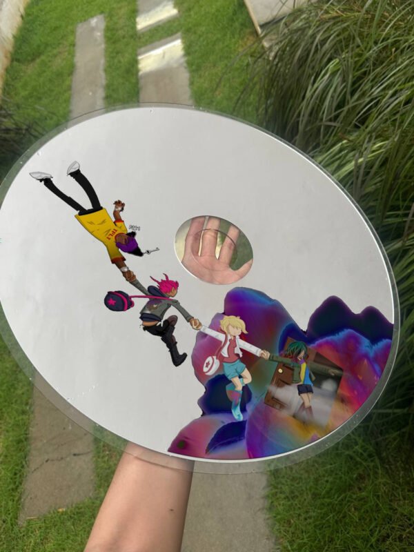 Lil Uzi Vert The Perfect Luv Tape CD-shaped mirror with clear acrylic backing and bold album art design