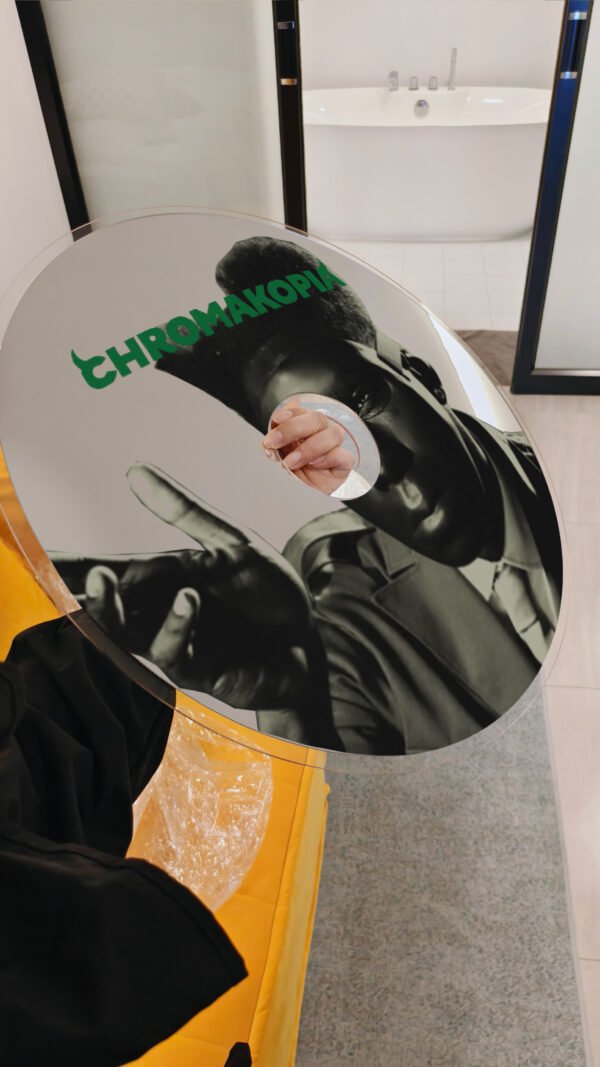 Tyler the Creator Chromakopia CD Mirror on display