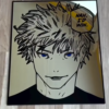 Gojo Satoru Mirror – "Nah, I'd Win" Jujutsu Kaisen Anime Wall Art