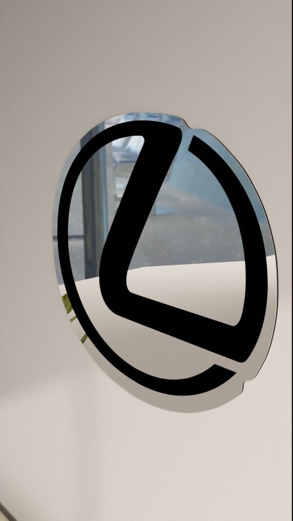 Lexus-inspired decorative wall mirror for car enthusiasts
