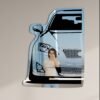 Lexus 2012 IS front view mirror with aggressive headlight detail