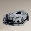 Lexus IS300h wide-body mirror design with F-Sport styling