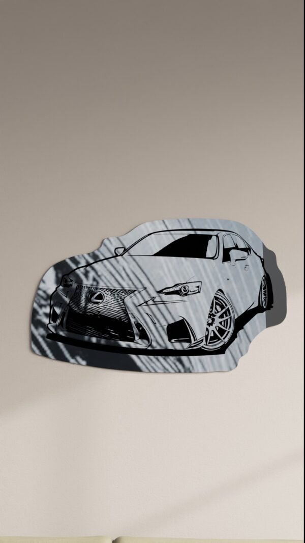 Lexus IS300h wide-body mirror design with F-Sport styling
